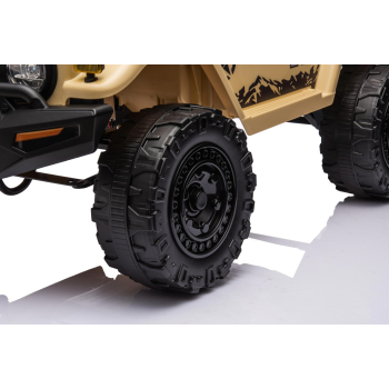 Toyota FJ Cruiser dla dzieci Beżowy + Pilot + Napęd 4x4 + Audio LED + EVA + Wolny Start